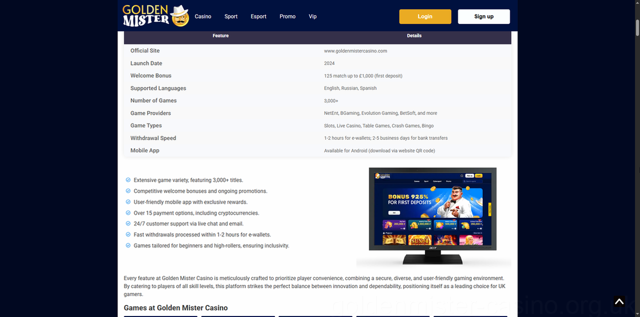 Goldenmister Casino Casino